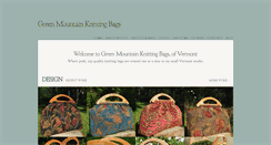 Desktop Screenshot of greenmountainknittingbags.com