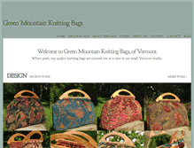 Tablet Screenshot of greenmountainknittingbags.com